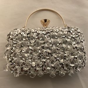 Jeweled and sequined purse